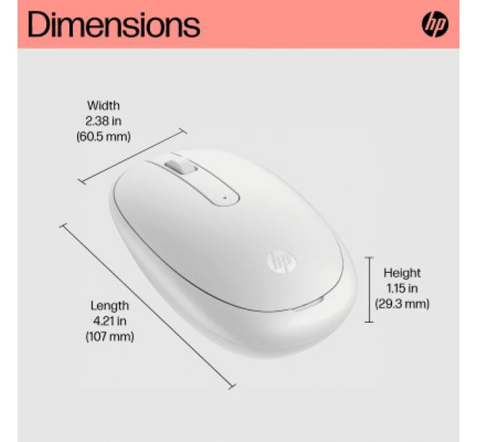 HP Мишка HP 240 Bluetooth White (793F9AA)