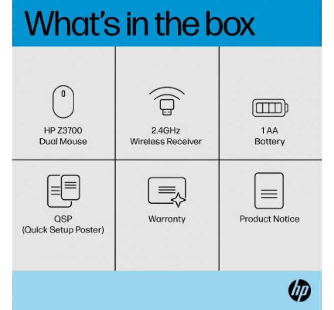 HP Мишка HP Z3700 Dual Wireless/Bluetooth Silver (758A9AA)