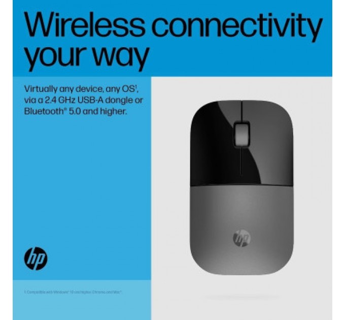 HP Мишка HP Z3700 Dual Wireless/Bluetooth Silver (758A9AA)