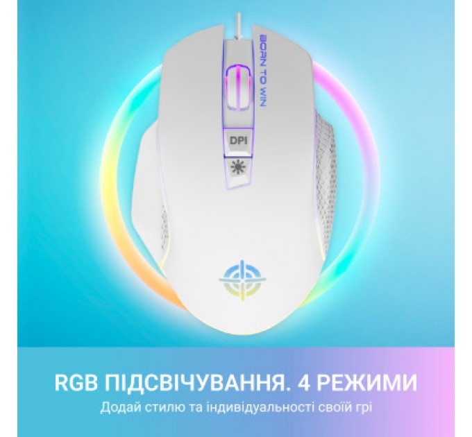 GamePro Мишка GamePro GM370 USB White (GM370)