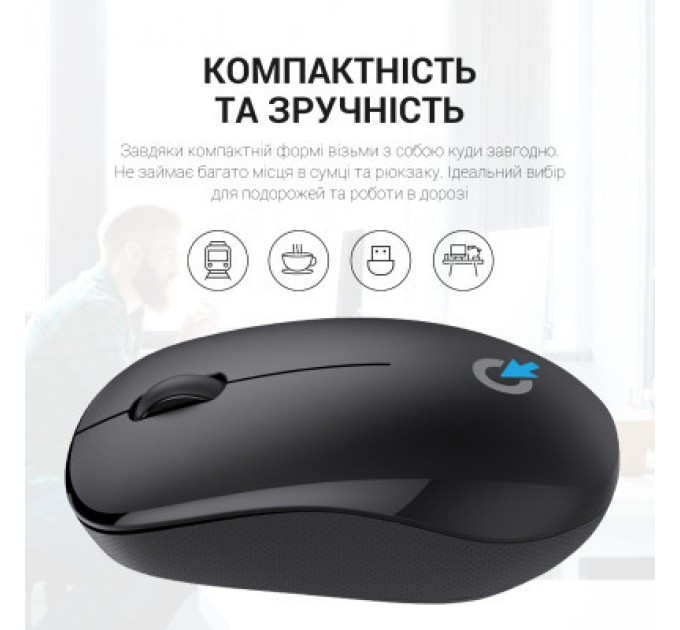 OfficePro Мишка OfficePro M183 Wireless Black (M183)