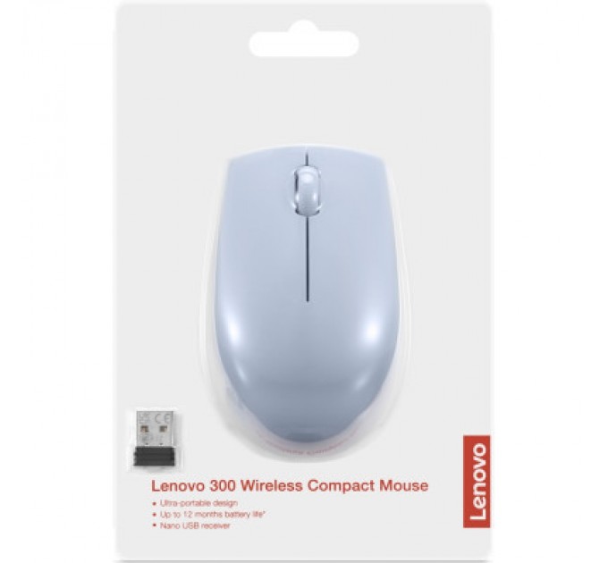 Lenovo Мишка Lenovo 300 Wireless Frost Blue (GY51L15679)