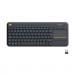 Logitech Клавіатура Logitech K400 Plus Touch Wireless UA Black (920-007145)