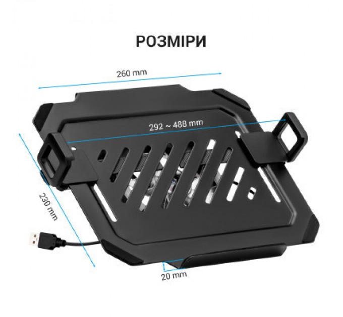 OfficePro Підставка до ноутбука OfficePro для кронштейнів VESA 75x75,100x100 +RGB (LH474B)