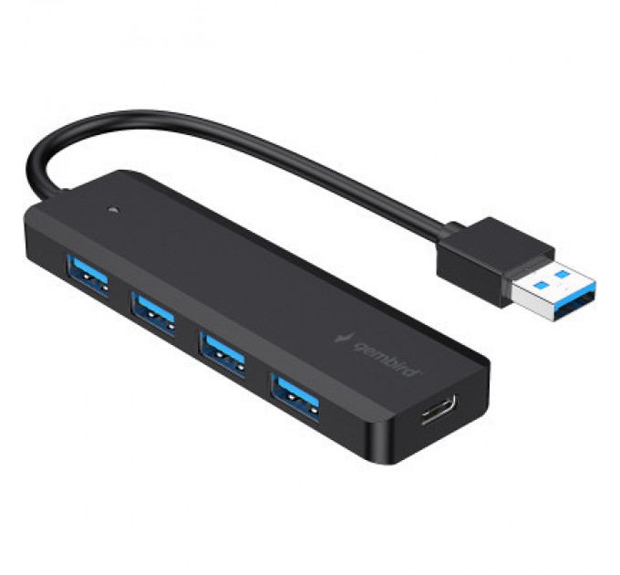 Gembird Концентратор Gembird 4 ports USB 3.1,USB-A, USB-C PD (UHB-U3P4P-02)