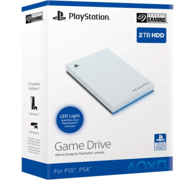 Seagate Зовнішній жорсткий диск 2.5" 2TB Game Drive for PlayStation 5 Seagate (STLV2000201)