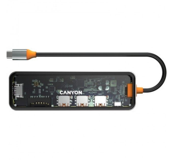 Canyon Порт-реплікатор Canyon Docking Station DS-13 4k 7-in-1 USB-C (CNS-TDS13)