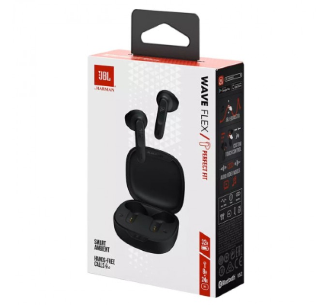 JBL Навушники JBL Wave Flex TWS Black (JBLWFLEXBLK)