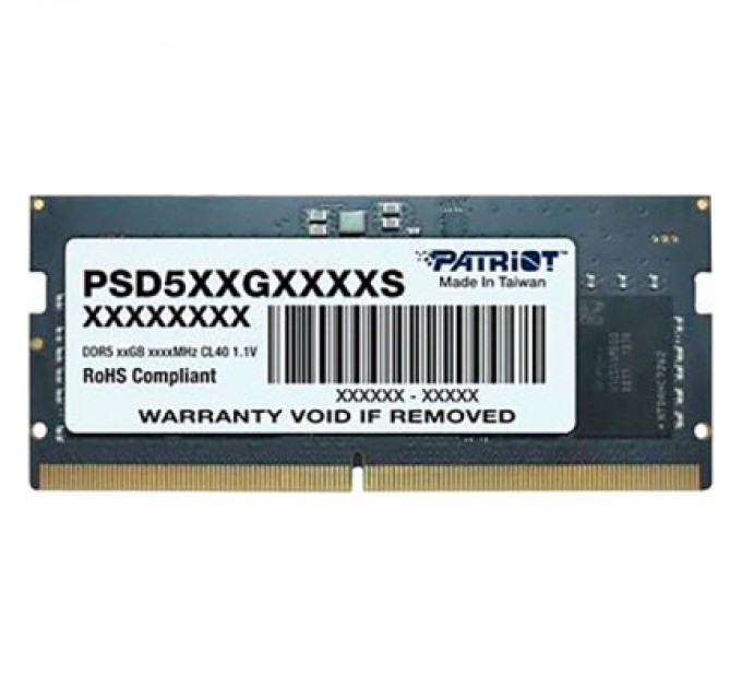 Patriot Модуль пам'яті для ноутбука SoDIMM DDR5 8GB 5600 MHz Patriot (PSD58G560041S)