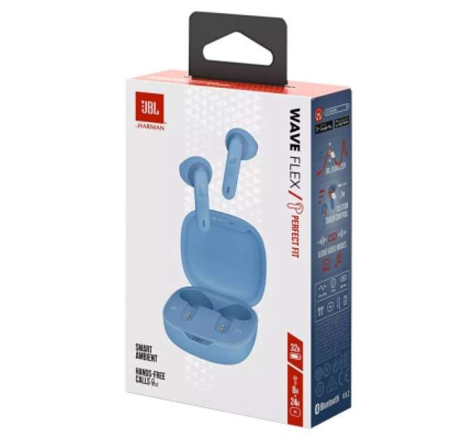 JBL Навушники JBL Wave Flex TWS Blue (JBLWFLEXBLU)