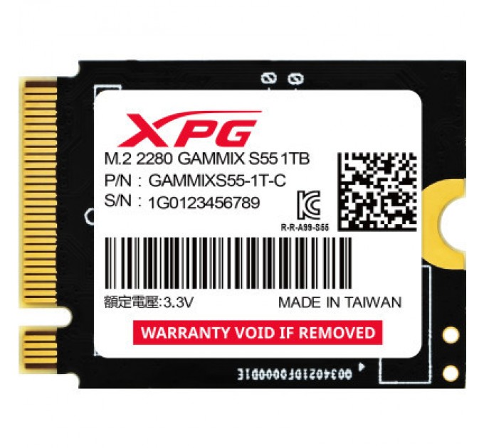 ADATA Накопичувач SSD M.2 2230 1TB GAMMIX S55 ADATA (SGAMMIXS55-1T-C)