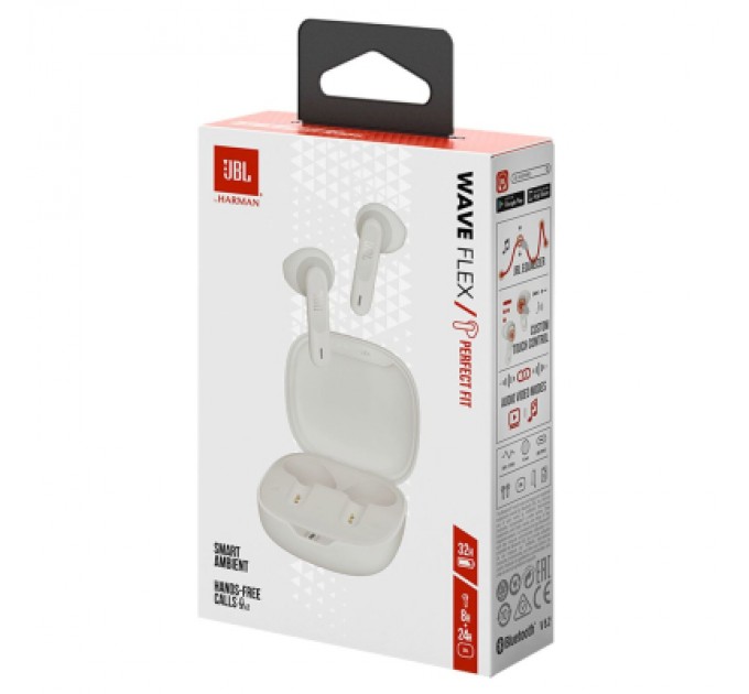 JBL Навушники JBL Wave Flex TWS White (JBLWFLEXWHT)