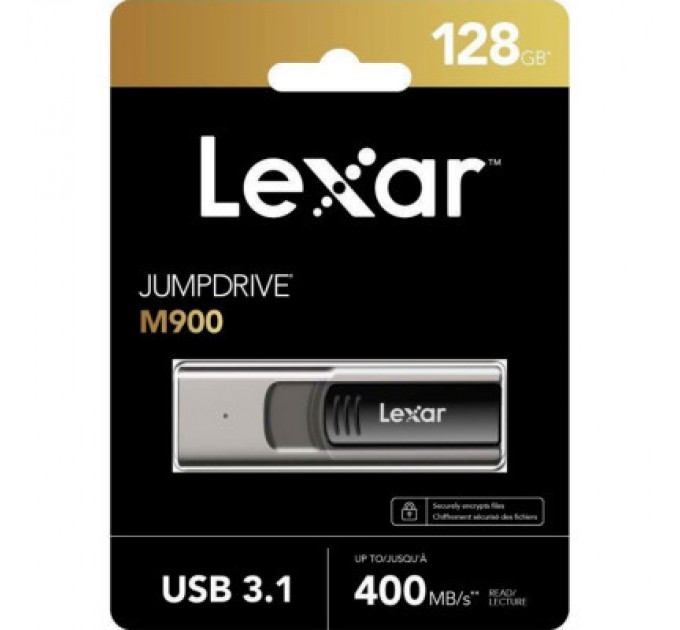 Lexar USB флеш накопичувач Lexar 128GB JumpDrive M900 USB 3.1 (LJDM900128G-BNQNG)