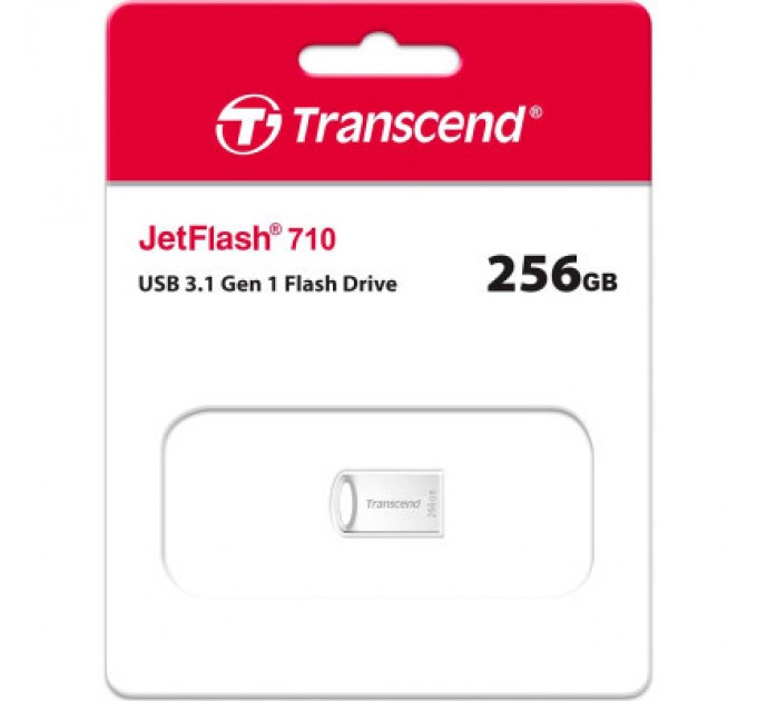 Transcend USB флеш накопичувач Transcend 256GB JetFlash 710 Silver USB 3.1 (TS256GJF710S)