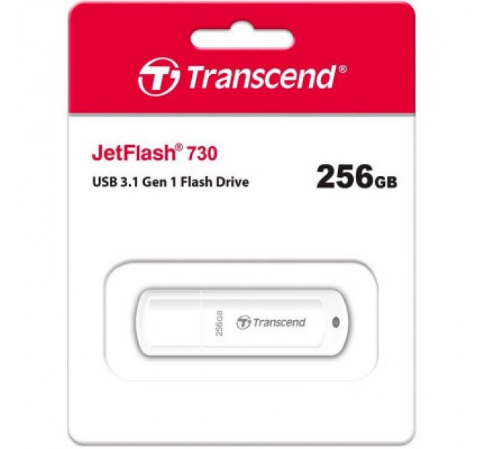 Transcend USB флеш накопичувач Transcend 256GB JetFlash 730 White USB 3.1 (TS256GJF730)
