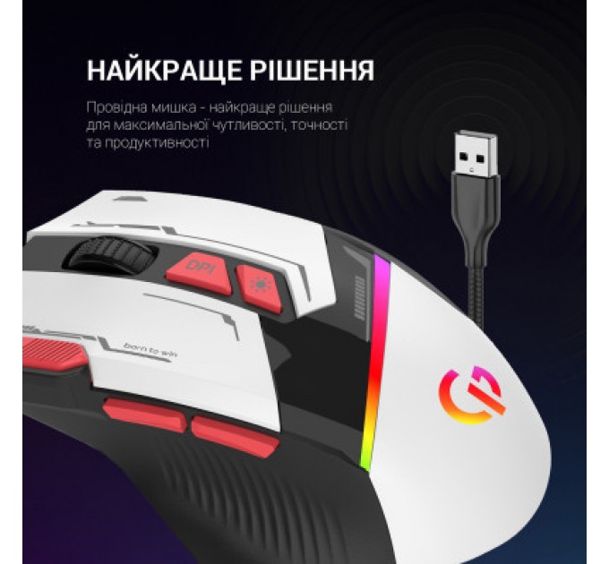 GamePro Мишка GamePro GM300W USB White (GM300W)