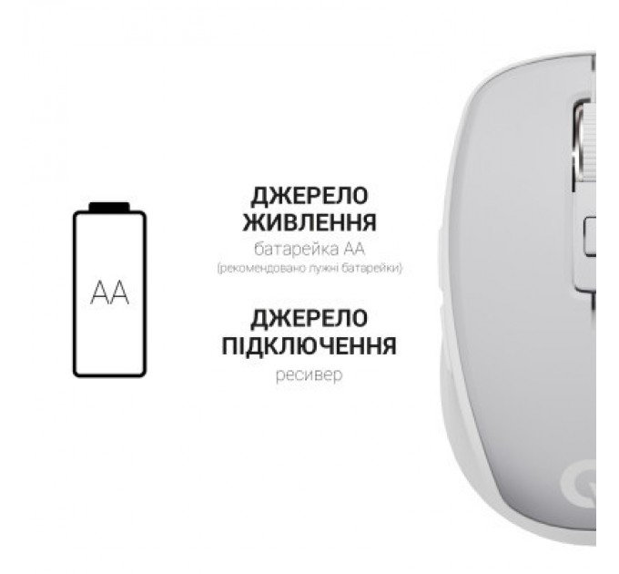 OfficePro Мишка OfficePro M267G Silent Click Wireless Gray (M267G)