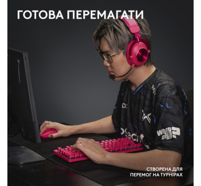 Logitech Мишка Logitech G Pro X Superlight 2 Lightspeed Wireless Magenta (910-006797)