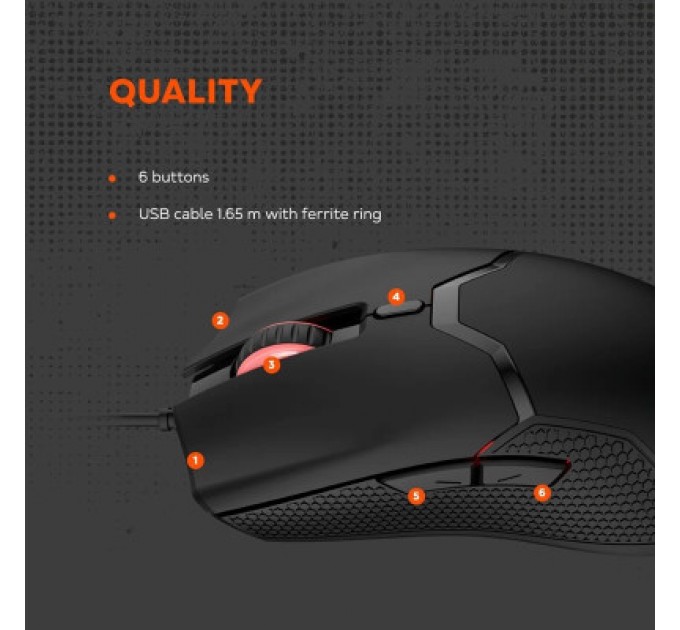 Canyon Мишка Canyon GM-116 Carver USB Black (CND-SGM116)