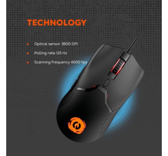 Canyon Мишка Canyon GM-116 Carver USB Black (CND-SGM116)