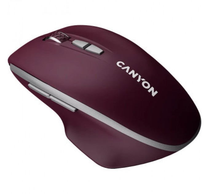 Canyon Мишка Canyon MW-21 Wireless Blue LED Burgundy (CNS-CMSW21BR)