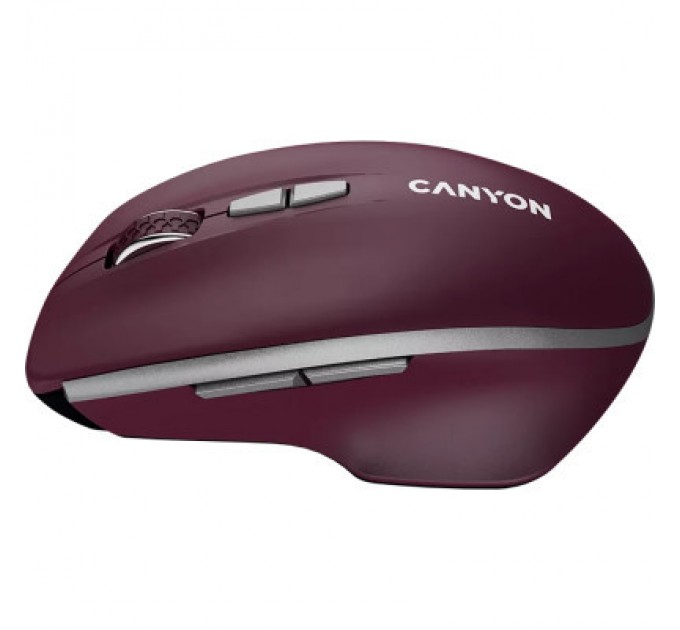 Canyon Мишка Canyon MW-21 Wireless Blue LED Burgundy (CNS-CMSW21BR)