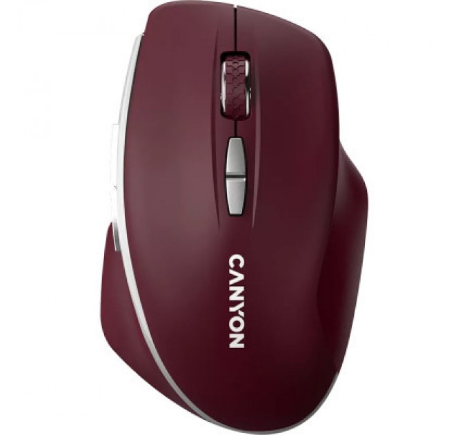 Canyon Мишка Canyon MW-21 Wireless Blue LED Burgundy (CNS-CMSW21BR)