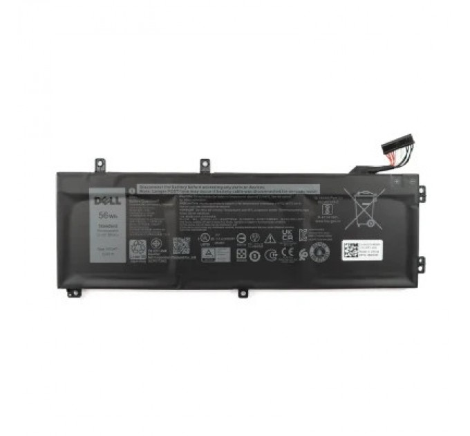 Dell Акумулятор до ноутбука Dell G7-7700 V0GMT (short), 4649mAh (56Wh), 3cell, 11.4V, Li-ion (A47880)