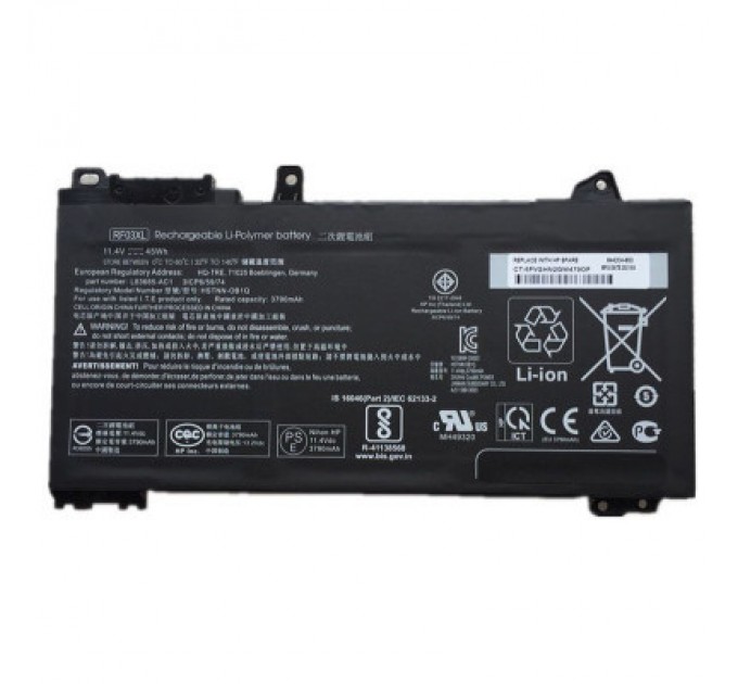 HP Акумулятор до ноутбука HP ProBook 450 G7 RF03XL, 45Wh (3790mAh), 3cell, 11.4V, Li-ion (A47893)