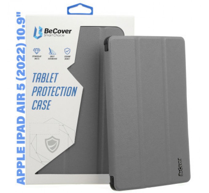 BeCover Чохол до планшета BeCover Smart Case Apple iPad Air 5 (2022) 10.9" Gray (710773)