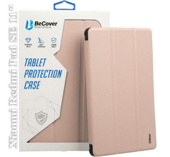 BeCover Чохол до планшета BeCover Soft Edge Stylus Mount Xiaomi Redmi Pad SE 11" Pink (710785)