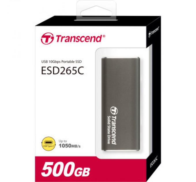 Transcend Накопичувач SSD USB-C 500GB Transcend (TS500GESD265C)