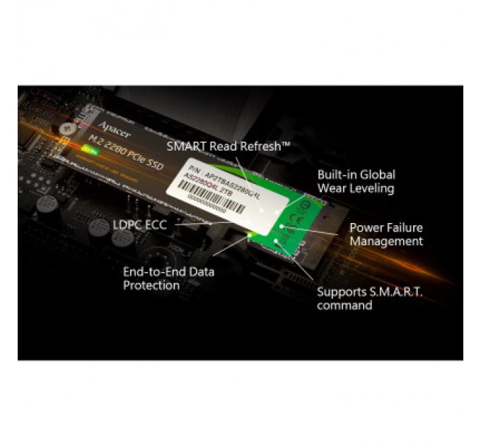 Apacer Накопичувач SSD M.2 2280 1TB Apacer (AP1TBAS2280Q4X-1)