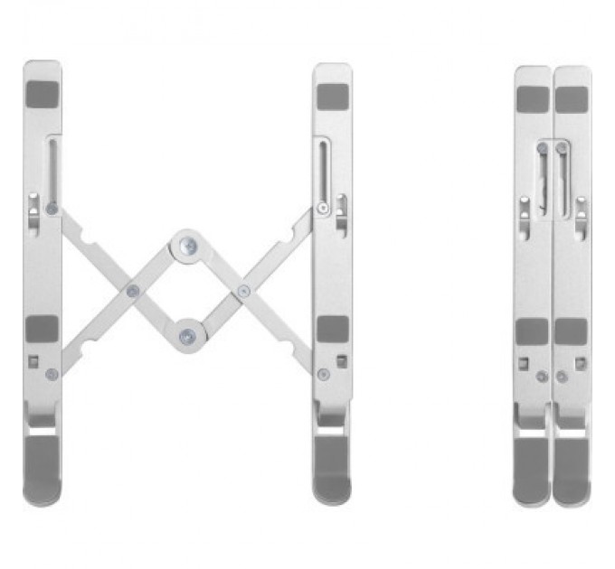 HiSmart Підставка до ноутбука HiSmart LPS03-3, алюміній (HS082826)