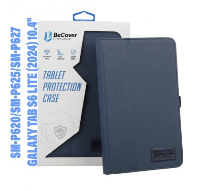 BeCover Чохол до планшета BeCover Slimbook Samsung Tab S6 Lite (2024) 10.4" P620/P625/P627 Deep Blue (710811)