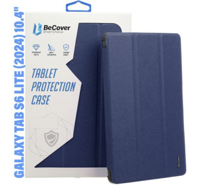 BeCover Чохол до планшета BeCover Smart Case Samsung Tab S6 Lite (2024) 10.4" P620/P625/P627 Deep Blue (710813)