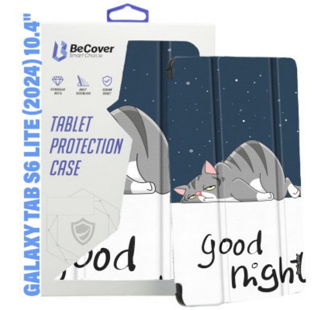 BeCover Чохол до планшета BeCover Smart Case Samsung Tab S6 Lite (2024) 10.4" P620/P625/P627 Good Night (710829)