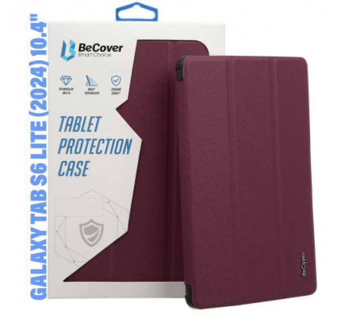 BeCover Чохол до планшета BeCover Smart Case Samsung Tab S6 Lite (2024) 10.4" P620/P625/P627 Red Wine (710821)