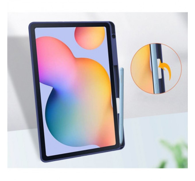 BeCover Чохол до планшета BeCover Soft Edge Stylus Mount Samsung Tab S6 Lite (2024) 10.4" P620/P625/P627 Deep Blue (710837)