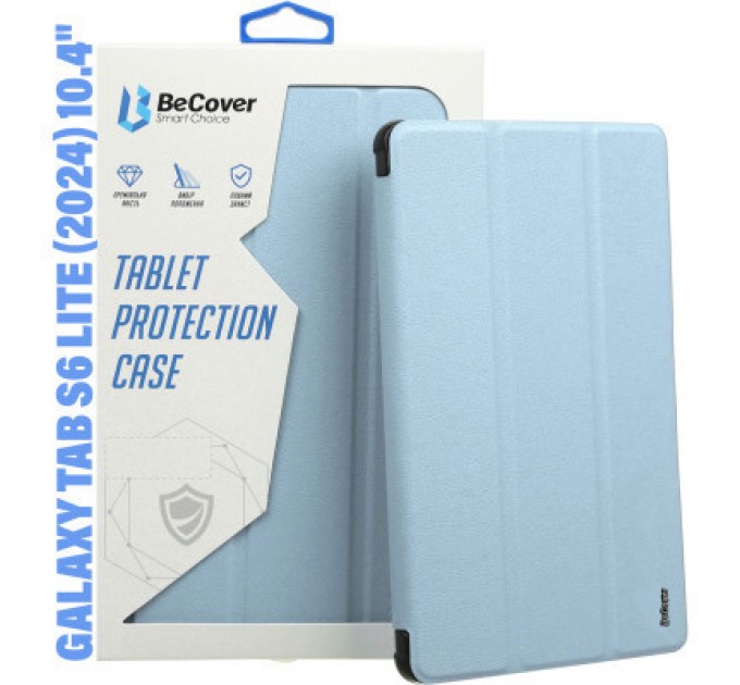 BeCover Чохол до планшета BeCover Soft Edge Stylus Mount Samsung Tab S6 Lite (2024) 10.4" P620/P625/P627 Light Blue (710841)