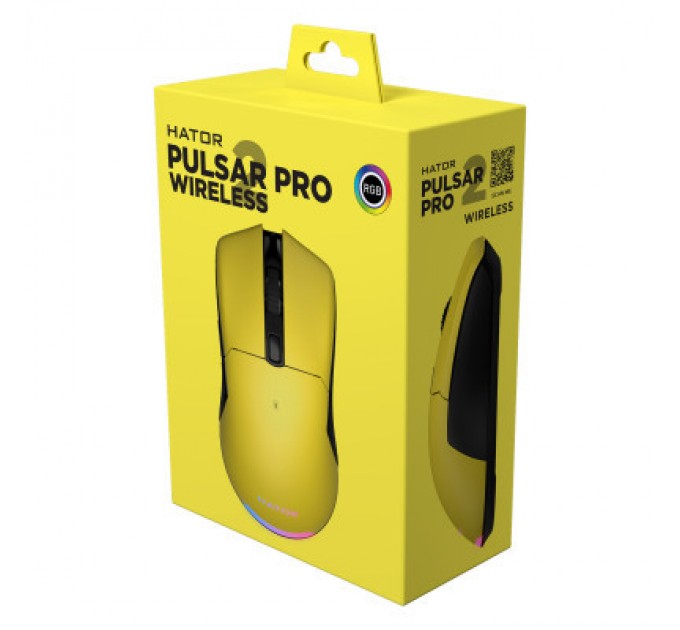 Hator Мишка Hator Pulsar 2 Pro Wireless Yellow (HTM-532)