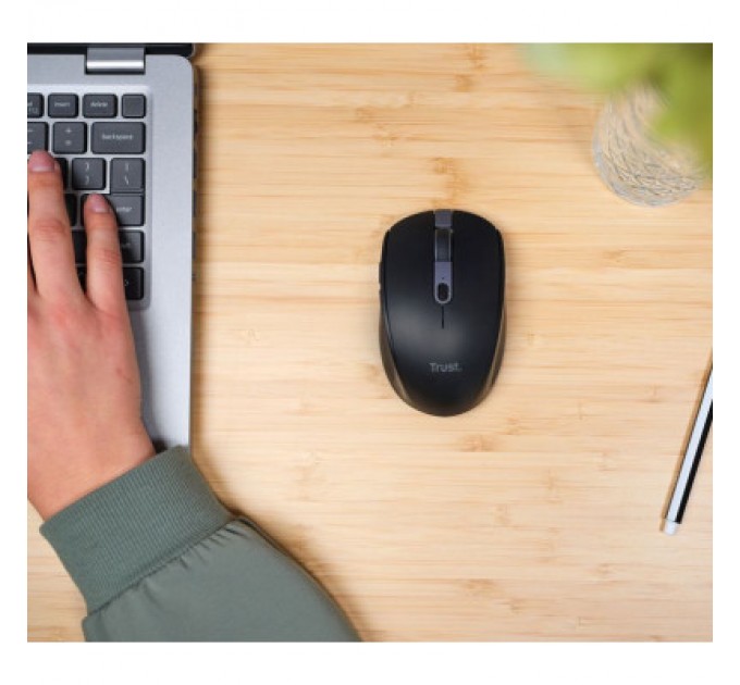 Trust Мишка Trust Ozza compact Bluetooth/Wireless/USB-A Black (24819)