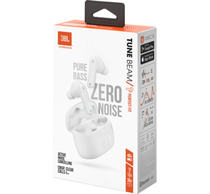 JBL Навушники JBL Tune Beam White (JBLTBEAMWHT)