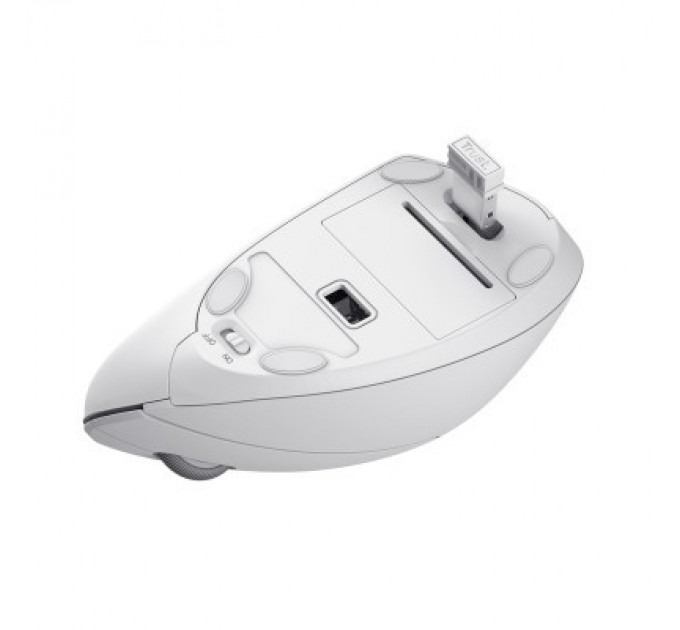 Trust Мишка Trust Verto Ergonomic Wireless White (25132)
