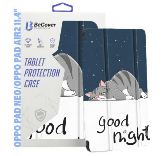 BeCover Чохол до планшета BeCover Smart Case Oppo Pad Neo (OPD2302)/ Oppo Pad Air2 11.4" Good Night (710986)