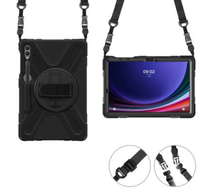 BeCover Чохол до планшета BeCover Heavy Duty Case Samsung Galaxy Tab S9 Plus (SM-X810/SM-X816)/S9 FE Plus (SM-X610/SM-X616) 12.4" (710445)