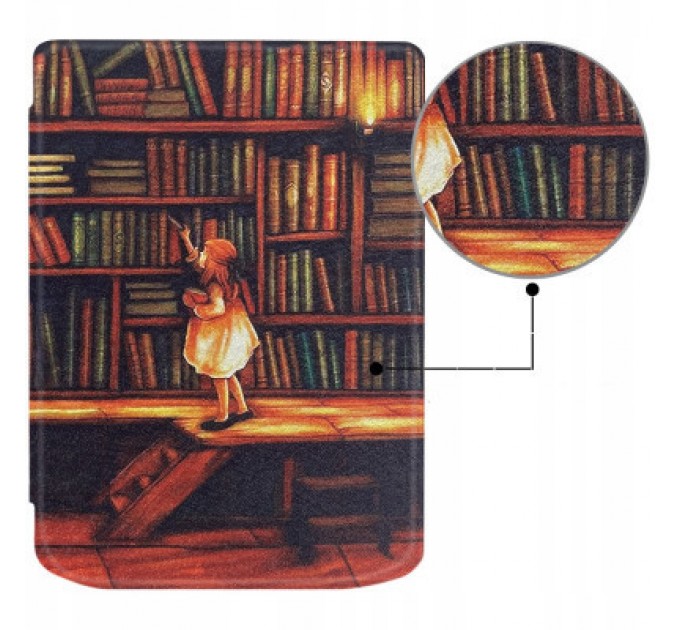 BeCover Чохол до електронної книги BeCover Smart Case PocketBook 629 Verse / 634 Verse Pro 6" Library Girl (710975)