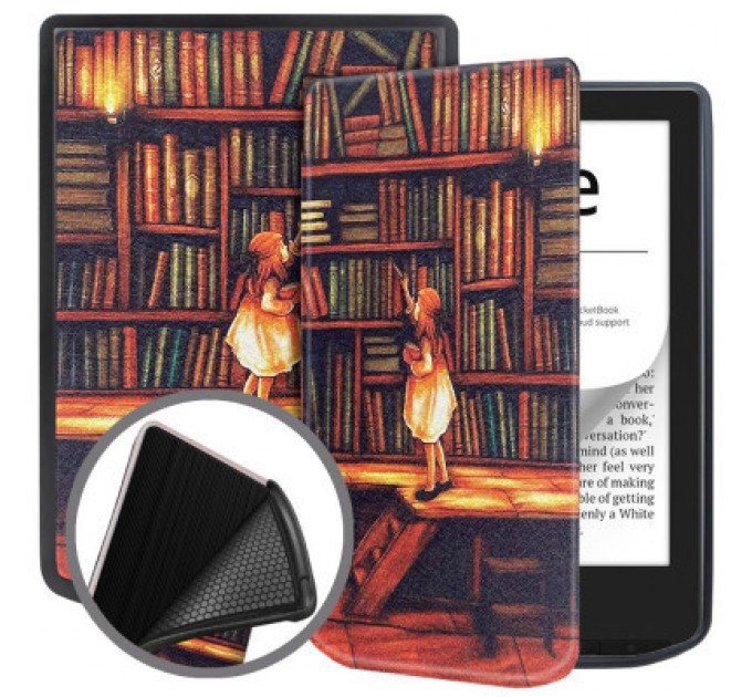 BeCover Чохол до електронної книги BeCover Smart Case PocketBook 629 Verse / 634 Verse Pro 6" Library Girl (710975)