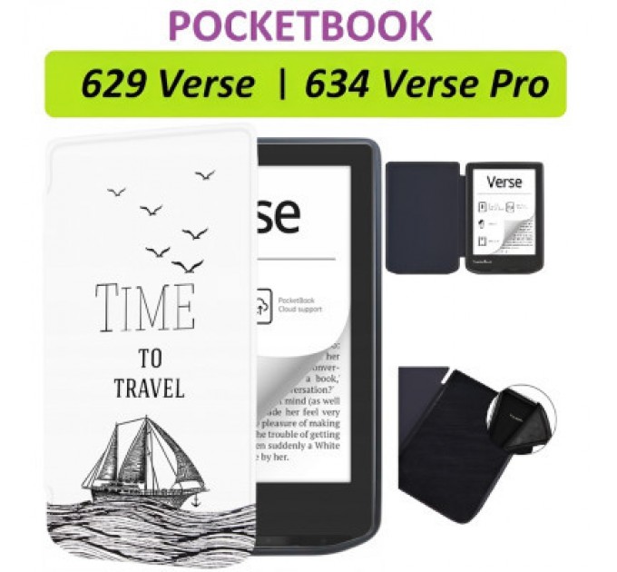 BeCover Чохол до електронної книги BeCover Smart Case PocketBook 629 Verse / 634 Verse Pro 6" Time To Travel (710982)