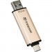Transcend USB флеш накопичувач Transcend 512GB JetFlash 930C Gold-Black USB 3.2/Type-C (TS512GJF930C)